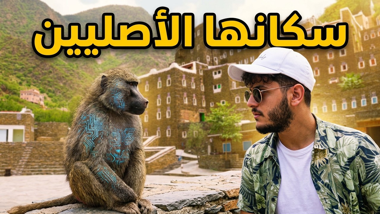 القريةُ الأكثر عزلةَ في جنوب المملكة وقرد بالذكاء الأصطناعيّ.. موطنهّا 