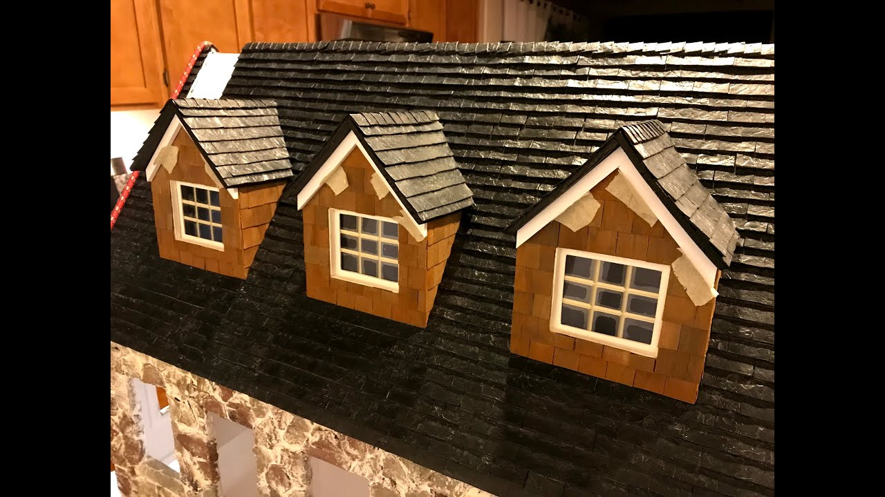 Dollar Store Dollhouse Dormers