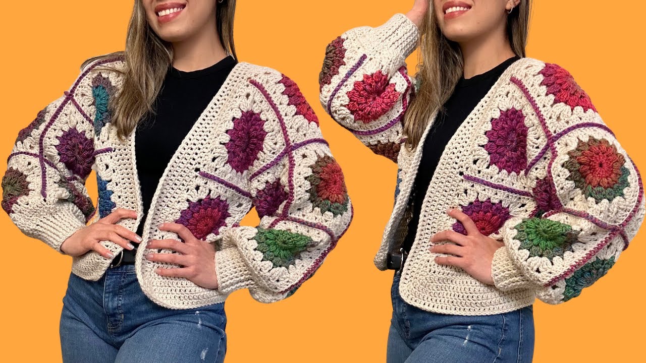 CROCHET CARDIGAN TUTORIAL  --- CARDIGAN FRIDA--- SEGUNDA PARTE---Brenny's Crochet
