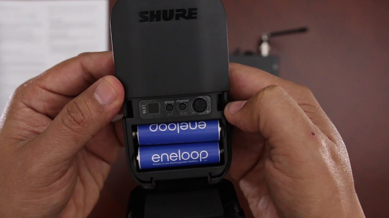 Como Setear el Shure BLX4R Con El BodyPack BX1