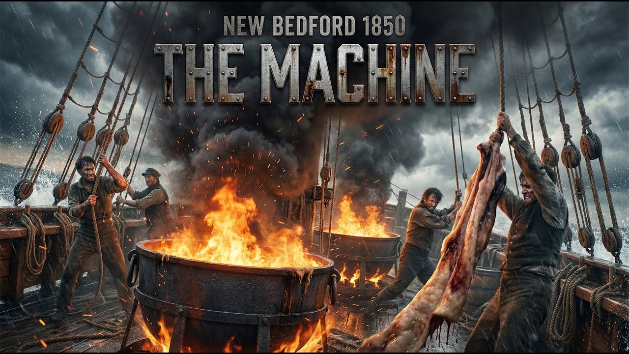 New Bedford 1850: From Fishing Village to Slaughterhouse Empire in 30 Years (AI Reconstruction)