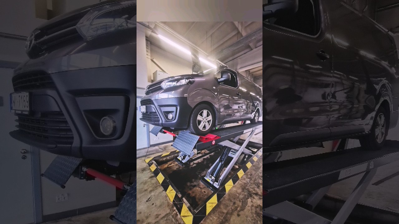Установка подъёмника Maha Duo CM 4.2 для стенда сход развал #maha #автосервис #4x4 #сто
