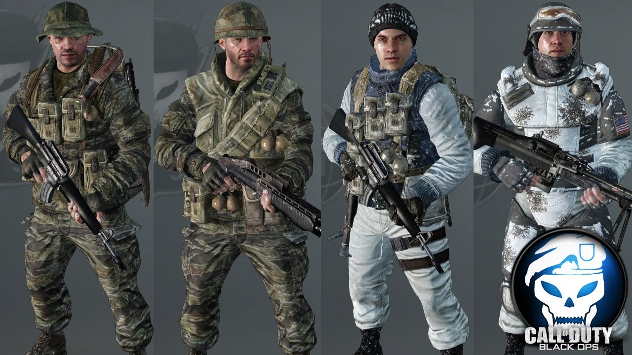 Call of Duty: Black Ops - All Multiplayer Characters (CC)
