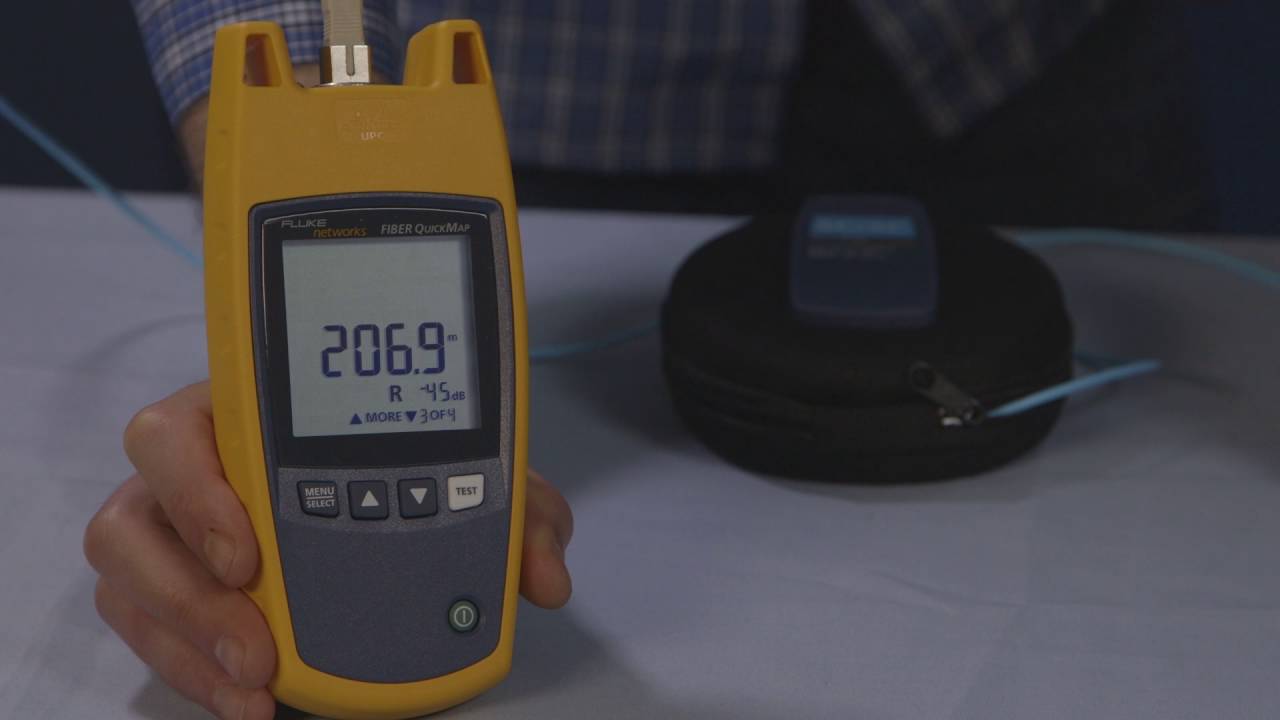 Fiber QuickMap - Multimode Fiber Fault Locator and Troubleshooter by Fluke Networks