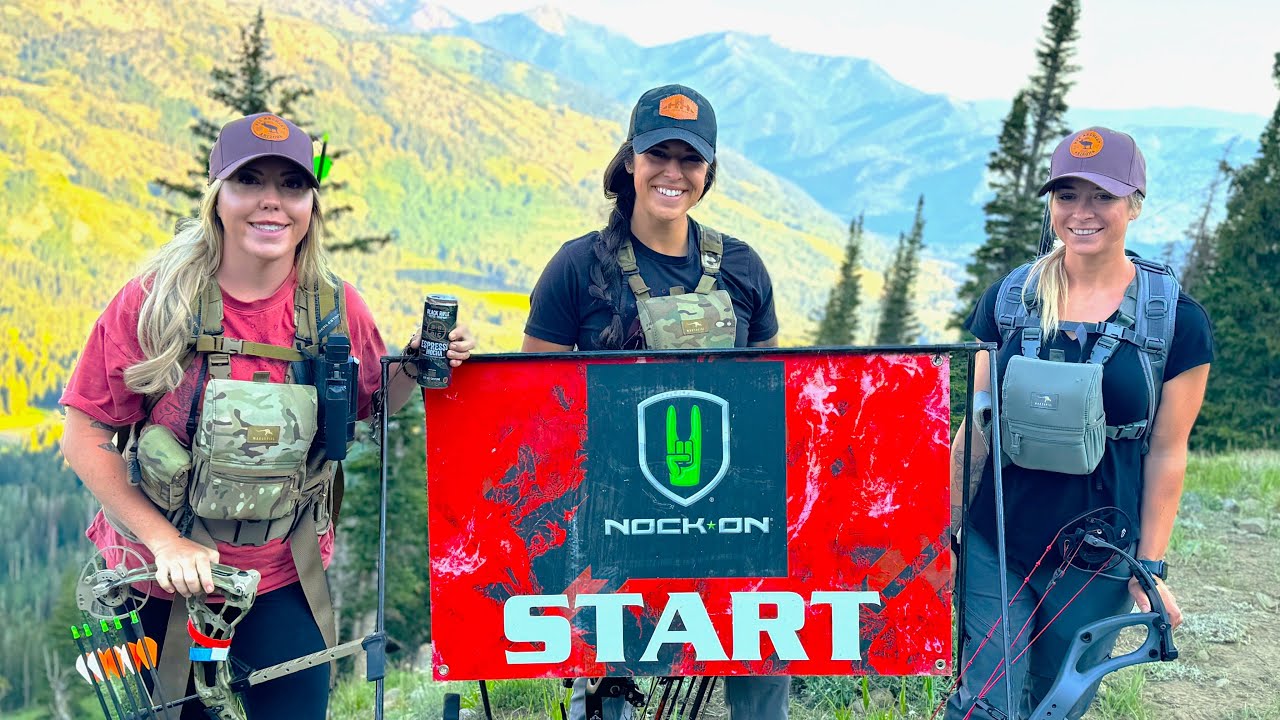 GIRLS ONLY at Total Archery Challenge! (Utah | Nock On course)