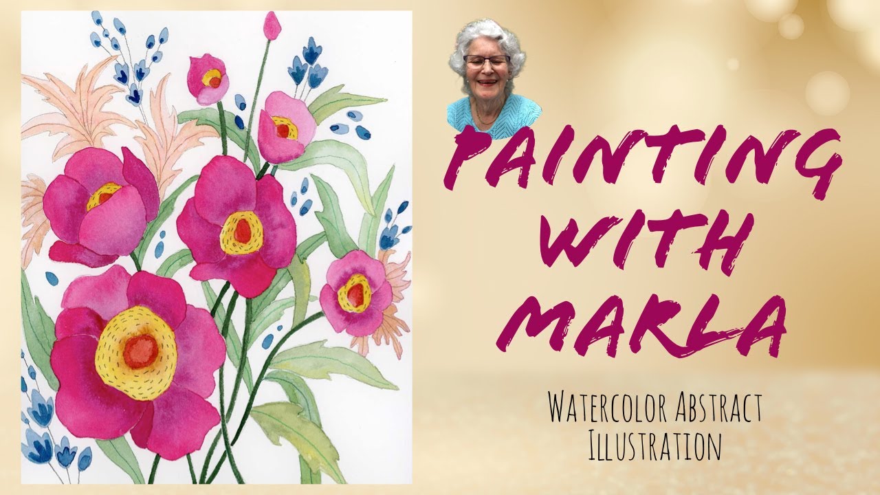 Paint with Marla - Abstract Watercolor Painting