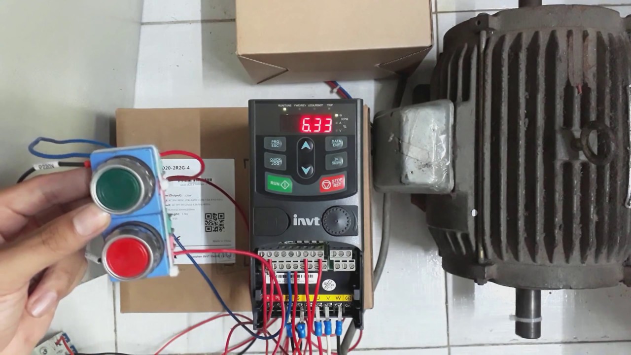 Cách cài đặt biến tần INVT GD20, GD200A