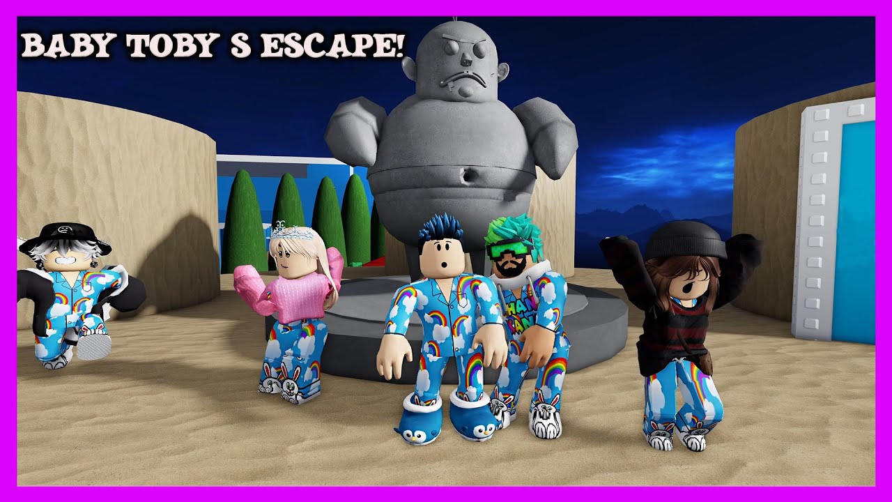 TOMBUL TAŞ BEBEK TOBY PEŞİMİZDE !!! | ROBLOX BABY TOBY ' S ESCAPE