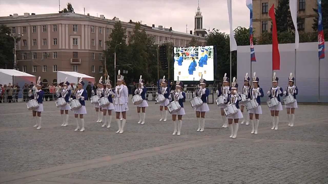 (ВИ ФСИН ТВ) Выступление взвода барабанщиц ВИ ФСИН
