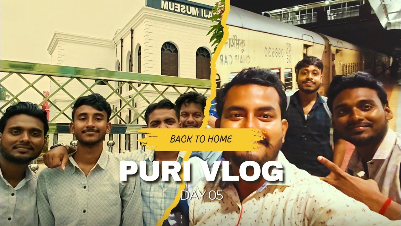 🏖️ ৪ রাত ৫ দিনের পুরী ট্যুর | Day 5 | Last Day in Puri | Friends Travel Vlog | SOMRAM TEAM