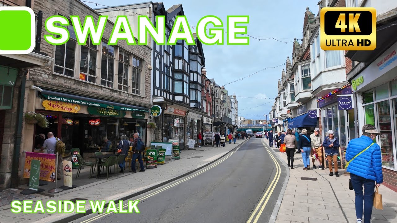 Exploring Swanage Seafront & Pier | 4K Walking Tour Dorset