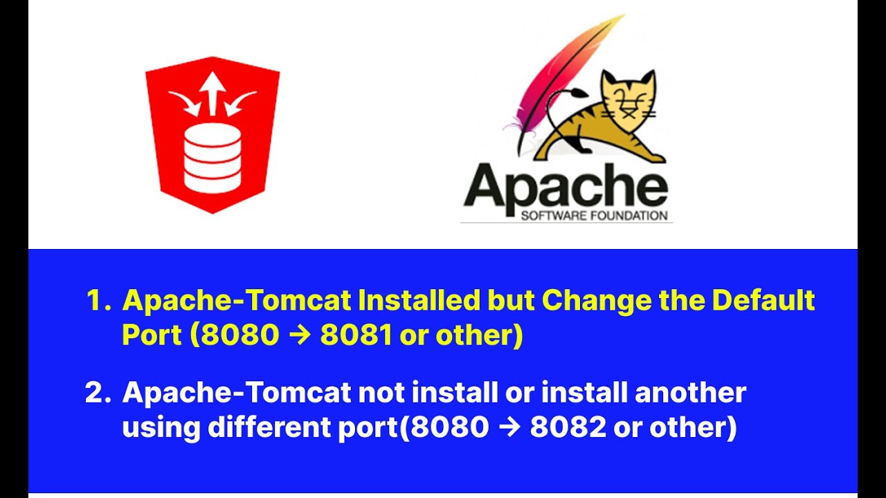 Change Apache Tomcat Default Port and  reconfigure it or install using  others port Instead of 8080.
