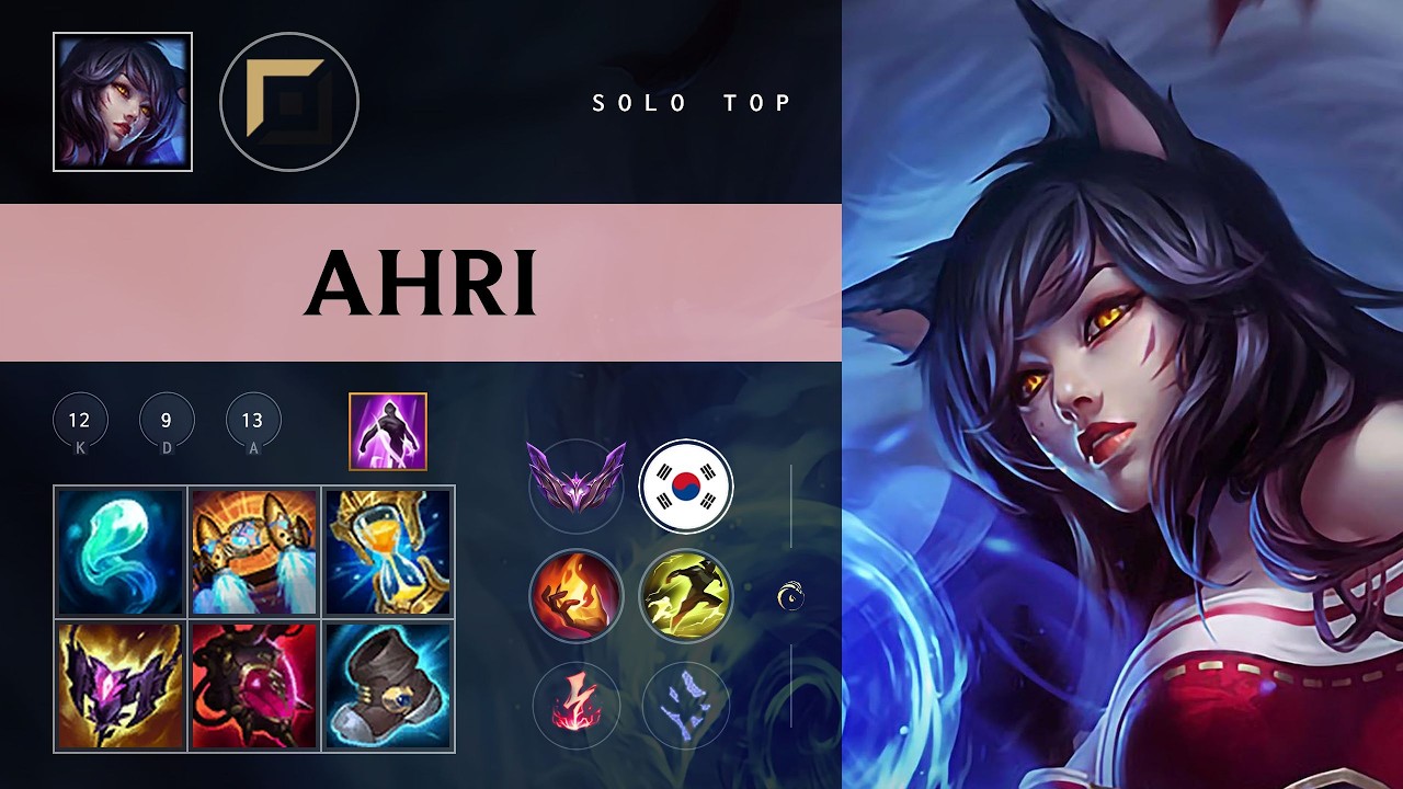 Ahri Top vs Kennen - KR Master Patch 26.10