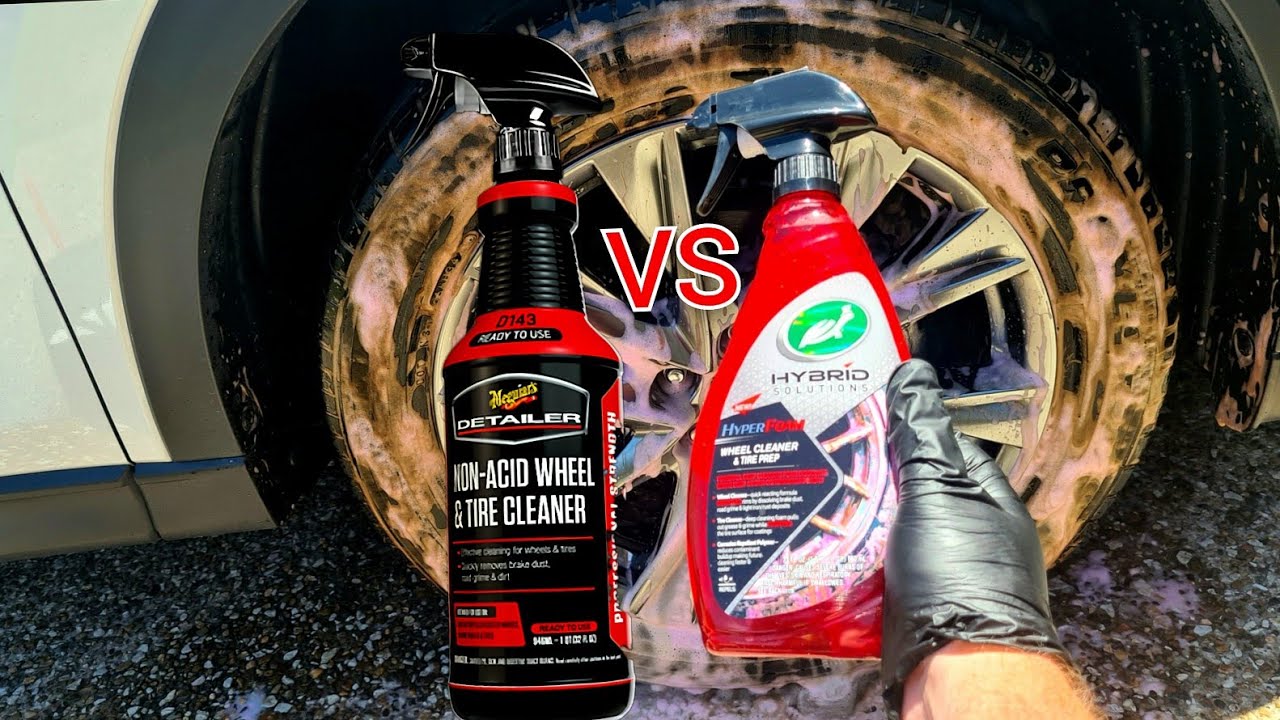 Meguiars Non Acid Wheel Cleaner VS Turtle Wax Hyper Foam Wheel Cleaner