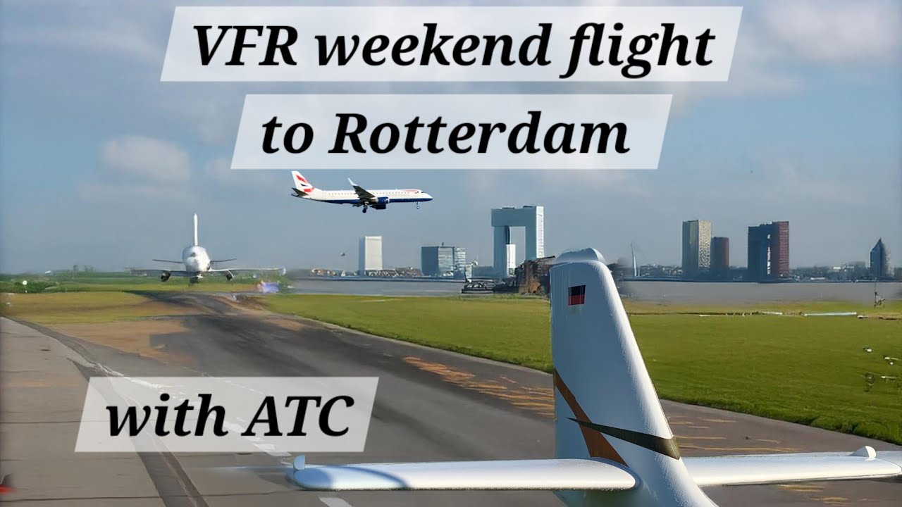 VFR Trip to Rotterdam and Middenzeeland with the A210 (with ATC)
