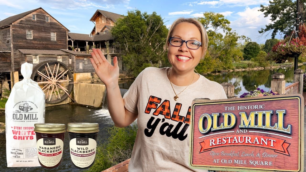 Walking Tour of Old Mill Square Pigeon Forge | Shopping & Homemade Ice Cream at The Old Mill