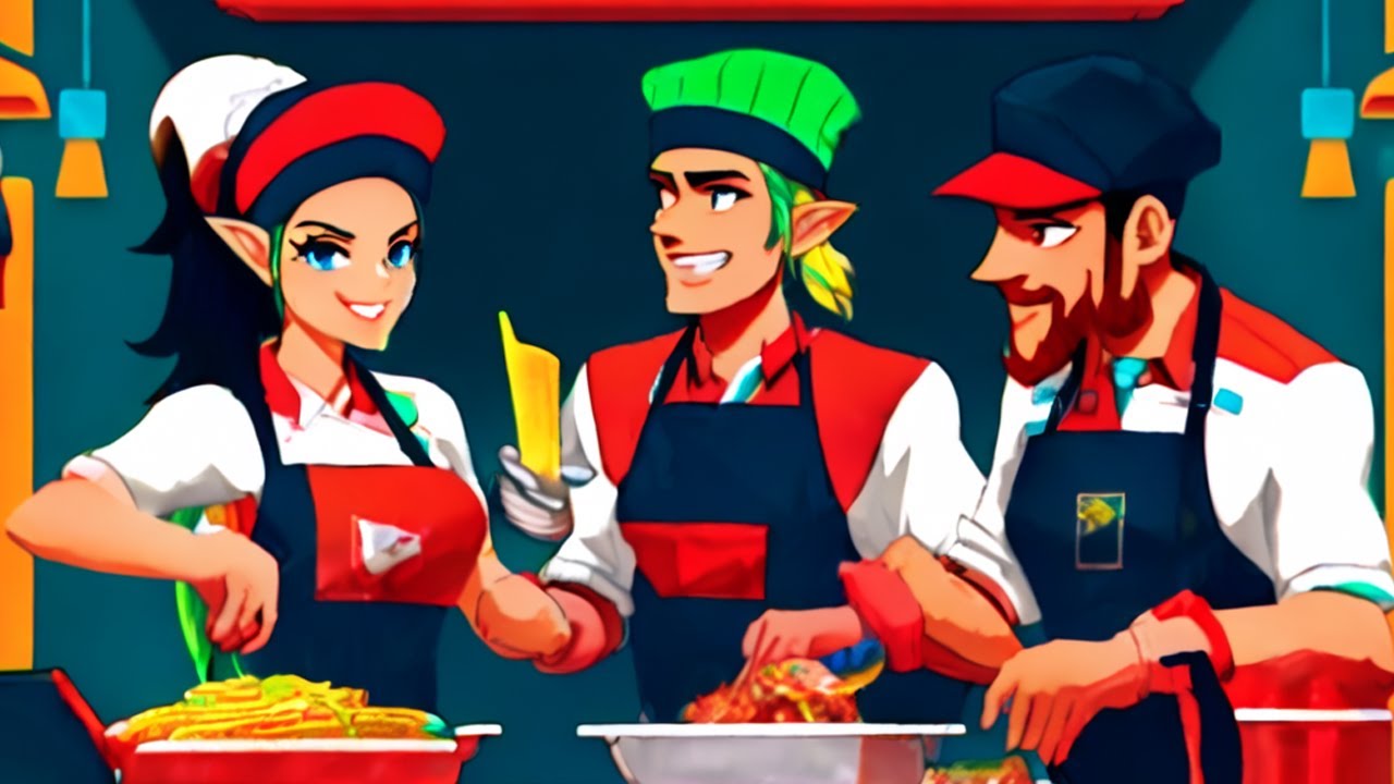 AI Art &ndash; Nintendo Characters as Fast Food Employees