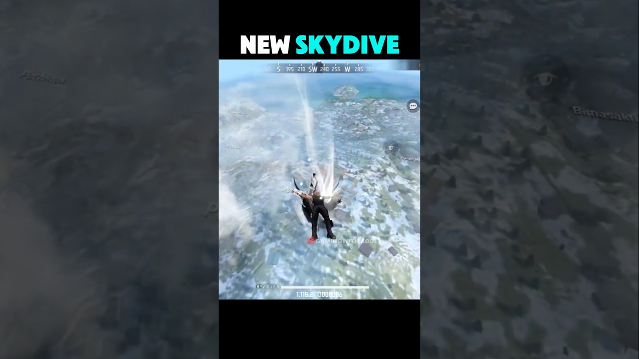 OB51 new skydive free fire 😱🔥 #shorts