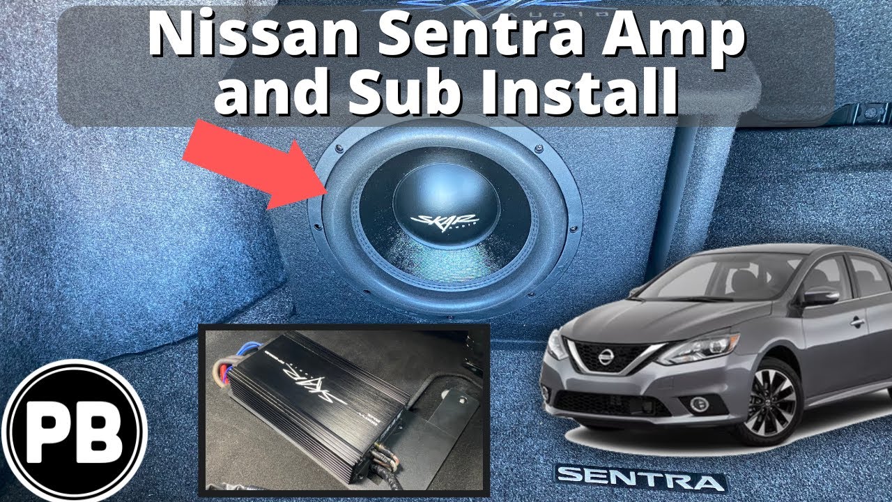 Установка усилителя и сабвуфера Nissan Sentra 2013–2019 годов