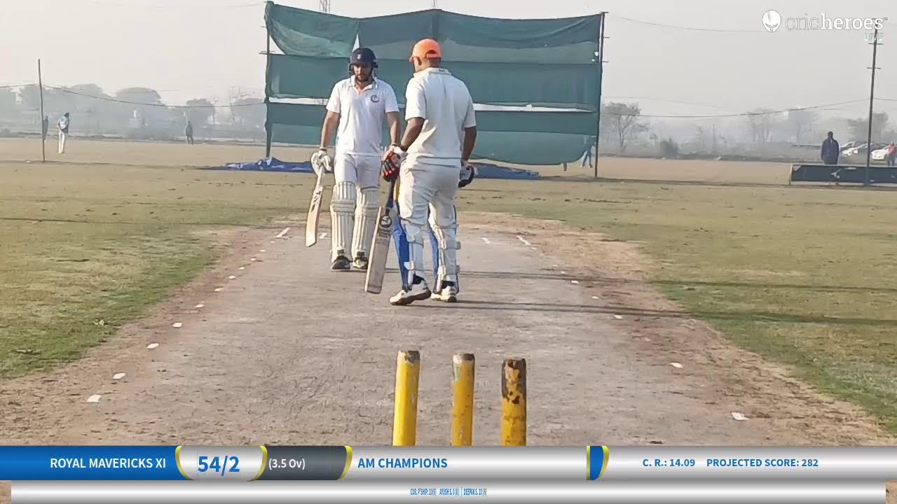 Royal Mavericks XI vs AM Champions live cricket match | Cricket Point-2 Weekday Morning Red Ball S-