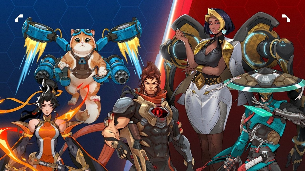 Overwatch - Season 1 - Treinamento 5 novos heróis ( Domina, Emre, Mizuki, Anran e Jetpack Cat)