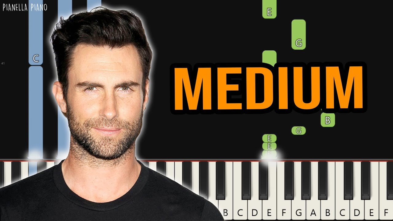 Maroon 5 - Animals | Piano Tutorial (MEDIUM) by Pianella Piano