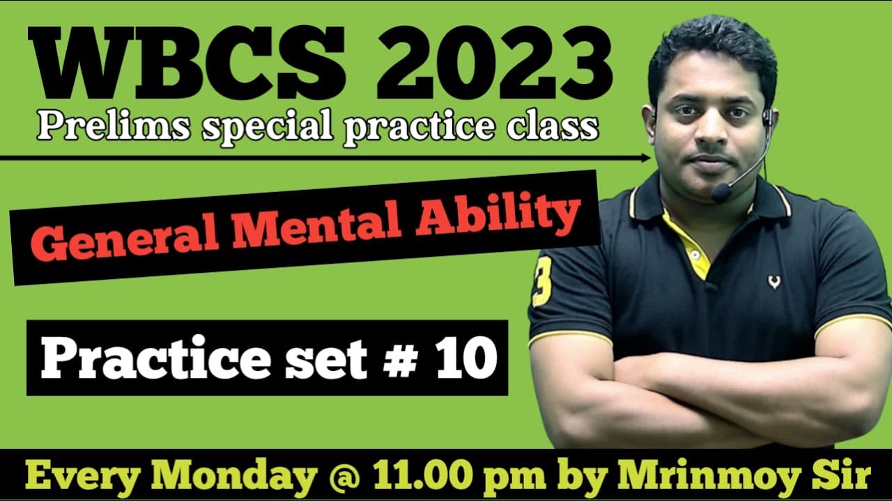 Practice set-10 | GENERAL MENTAL ABILITY | WBCS 2023 Practice class | Mrinmoy Sir | NOTE BOOK
