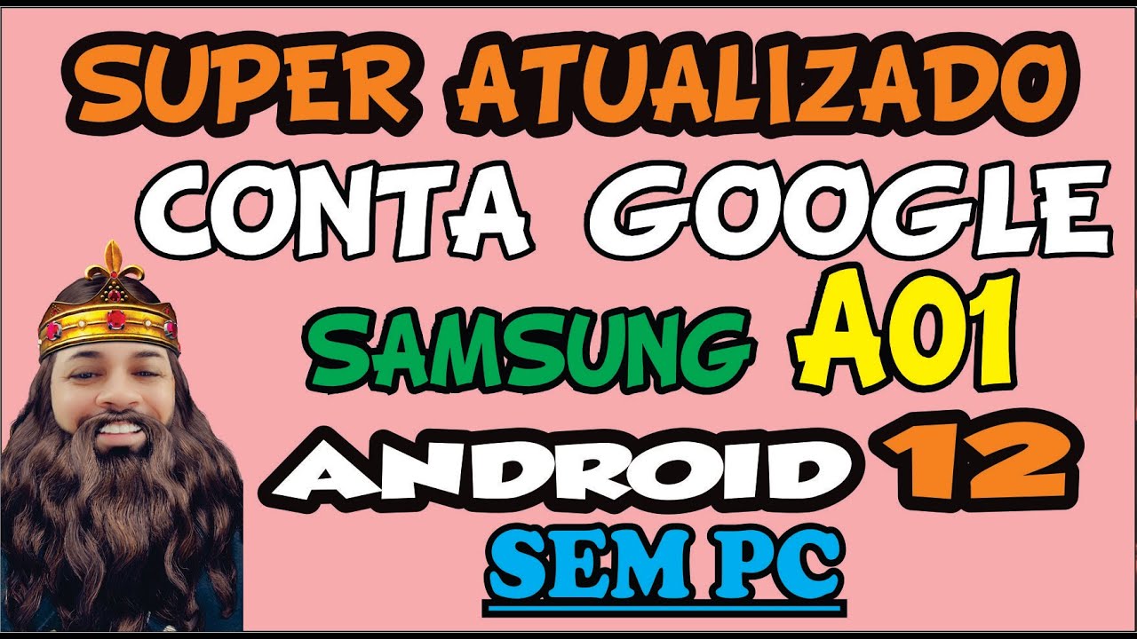 COMO FAZER HARD RESET E REMOVER CONTA GOOGLE SAMSUNG A01 NO ANDROID 12 SEM PC SUPER ATUALIZADO