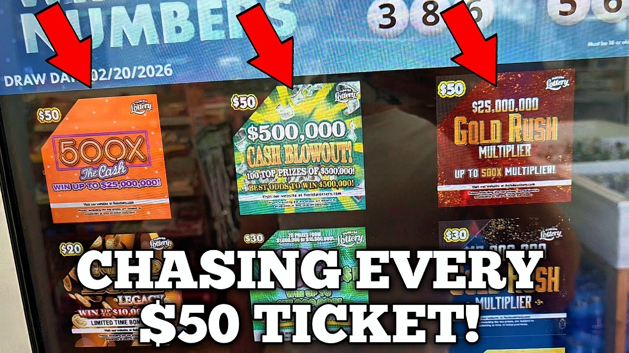 Chasing Every $50 Ticket in the Florida Lottery- Scratch Life🚀