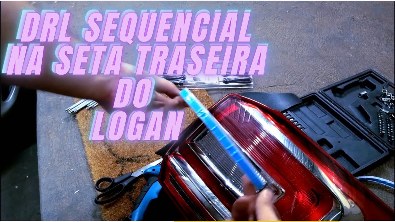 DRL Sequencial no pisca traseiro do Logan