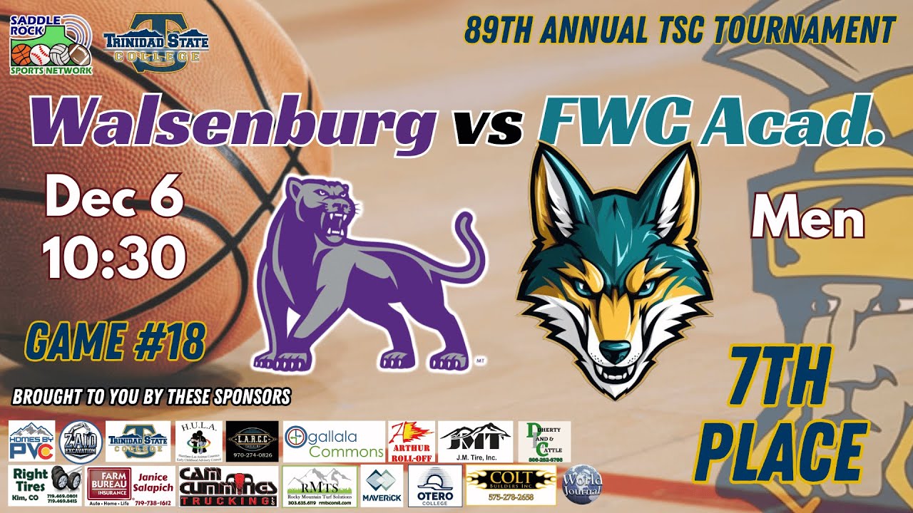 TSC Game 18 - Men - Walsenburg vs FWC Academy - Dec 6, 2025