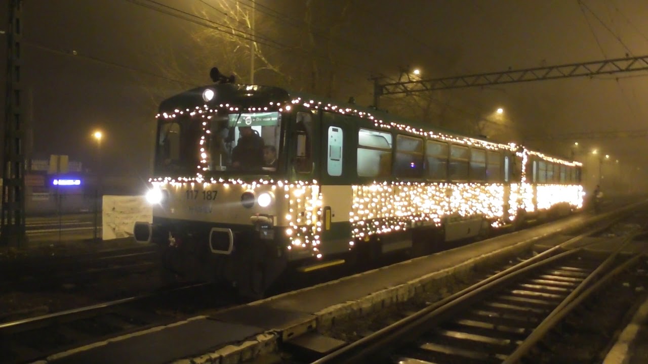 2019.12.08 Mikulás hév Bz-vel a H9-es vonalon Kerepesig