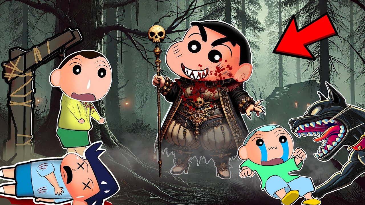 Shinchan Became The Houndmaster In DBD 😱🔥 | Shinchan Playing Dead By Daylight | Funny Game 😂