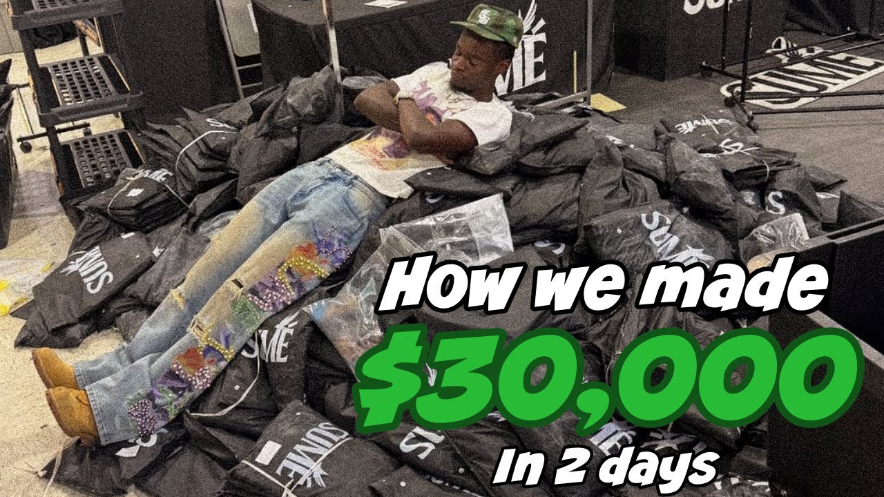 MADE 30K IN 2 DAYS | Atlanta Streetwear Market Fall Vlog