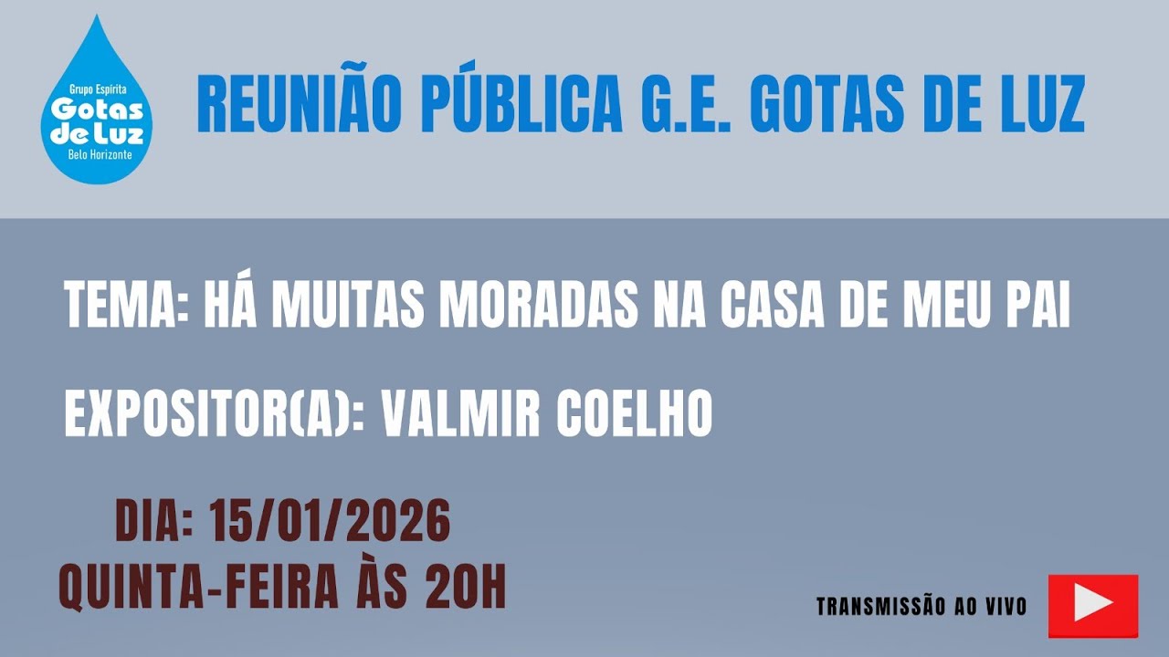 TEMA: HÁ MUITAS MORADAS NA CASA DE MEU PAI