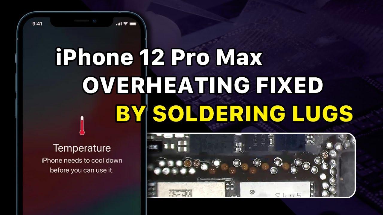Устранение проблемы перегрева iPhone 12 Pro Max путем пайки контактов &mdash; более десятка отсутствующ...
