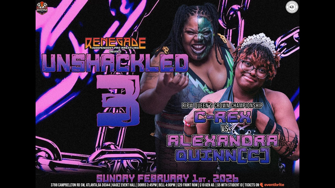 RIPW Unshackled 3 - Queen of RIPW Crown Match: C-Rex vs Alexandra Quinn (C)