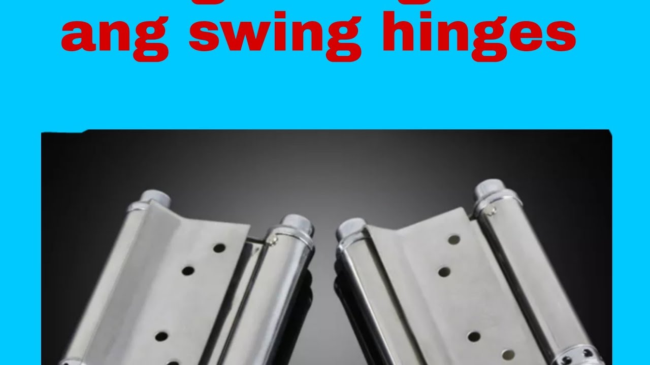 paano mag kabit ng swing door gamit ang swing hinges  ! easy Yan guys  !
