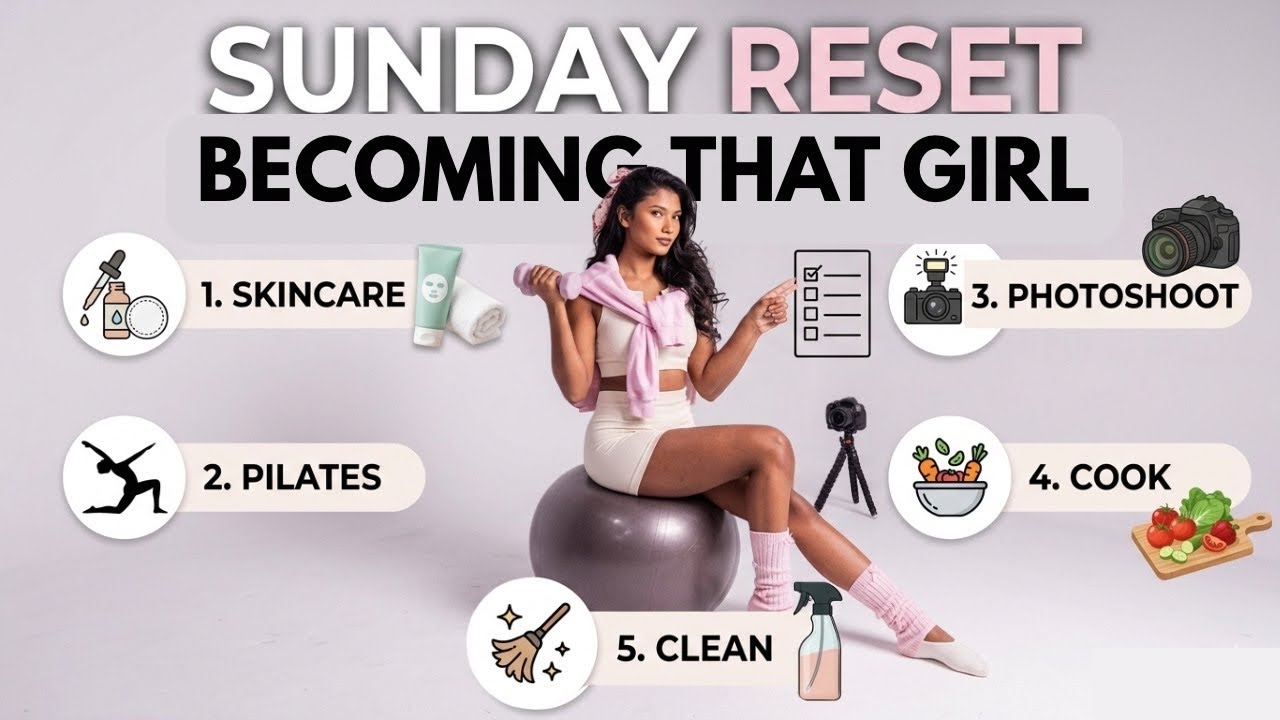 Sunday Reset Routine | *ultimate* self care, workouts,  meal prep & makeup