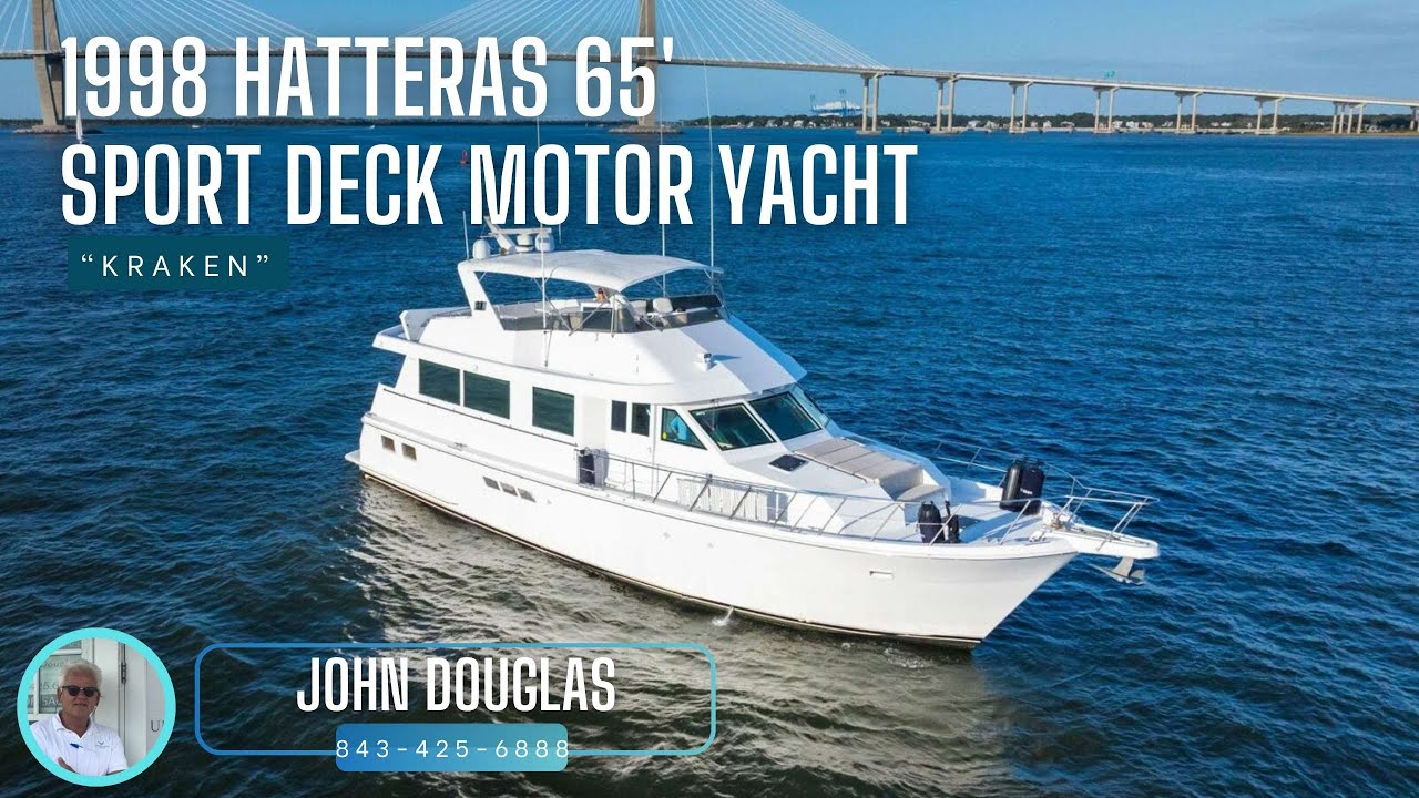 1998 Hatteras 65' Sport Deck Motor Yacht [$649,000]
