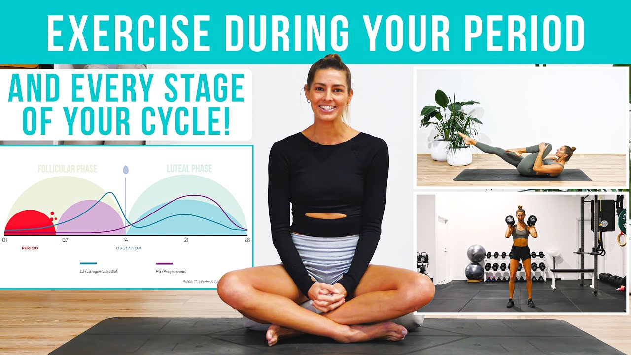 The best ways to exercise during your period AND every stage of your cycle.