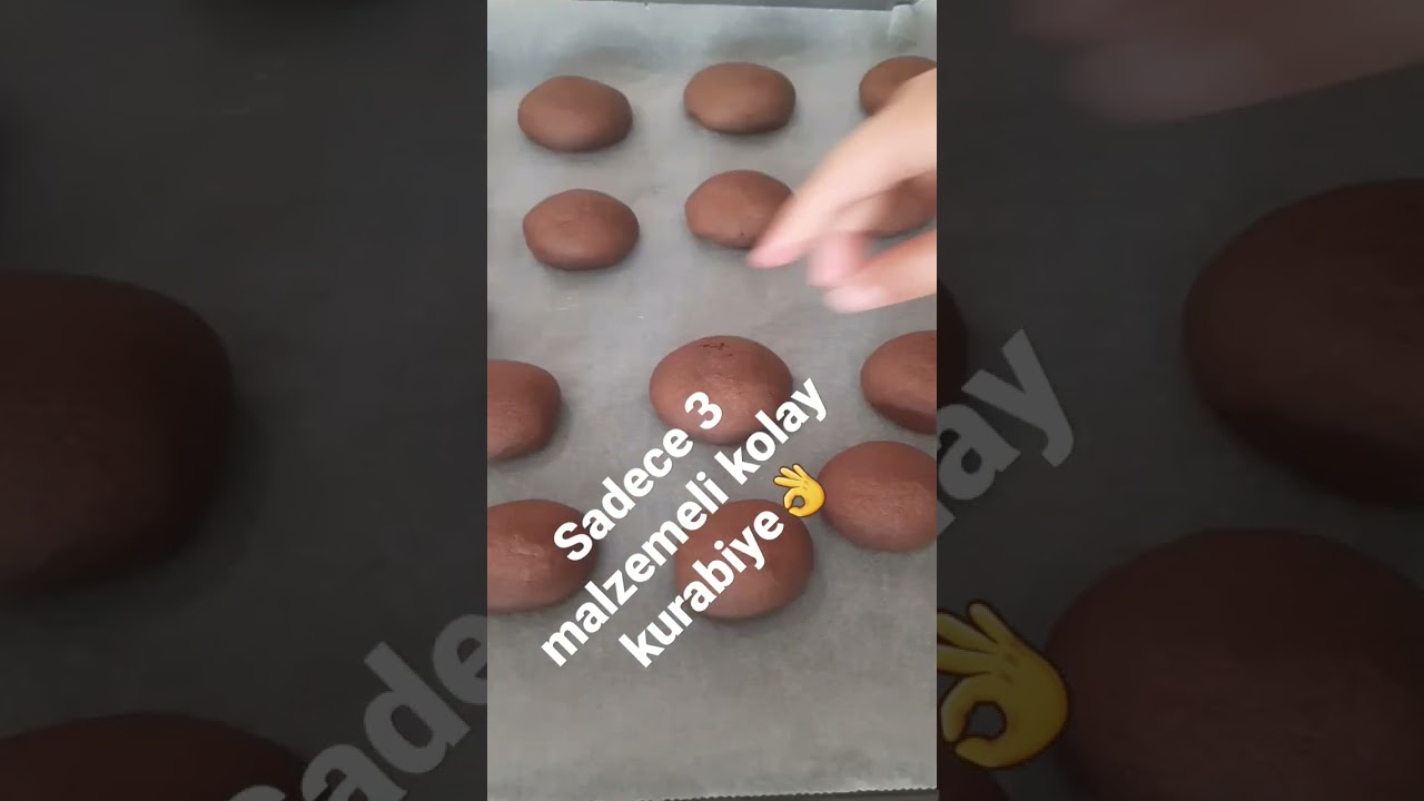 3 malzemeli kurabiye👌