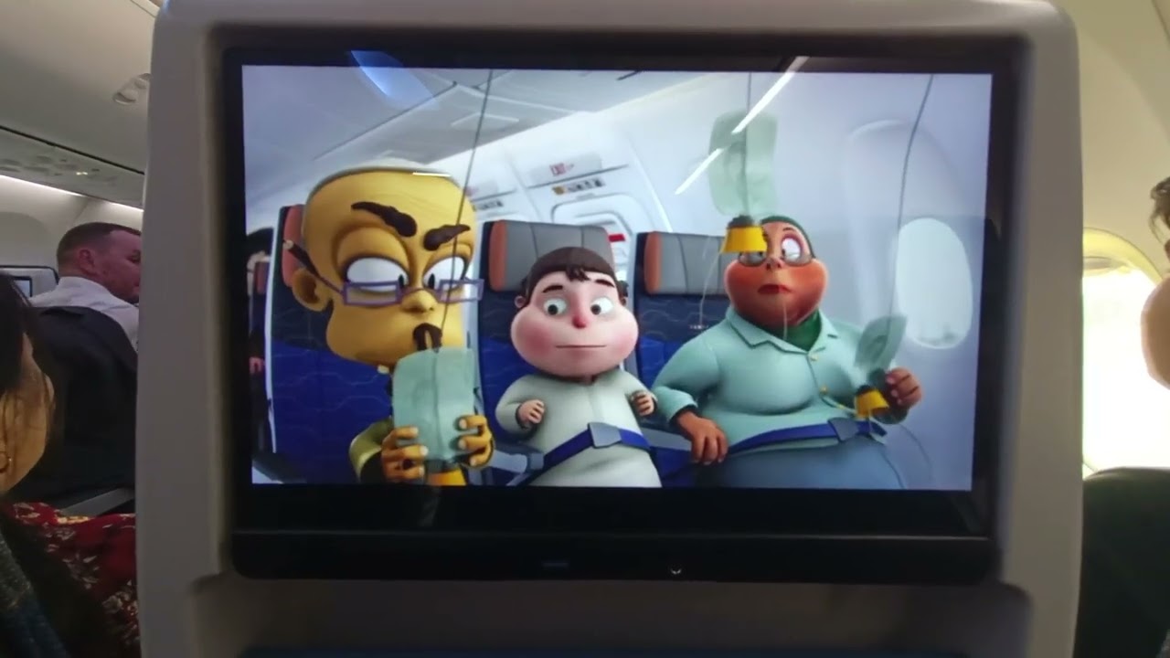 #flydubai safety anouncement #cartoon video!! 14/06/23!!
