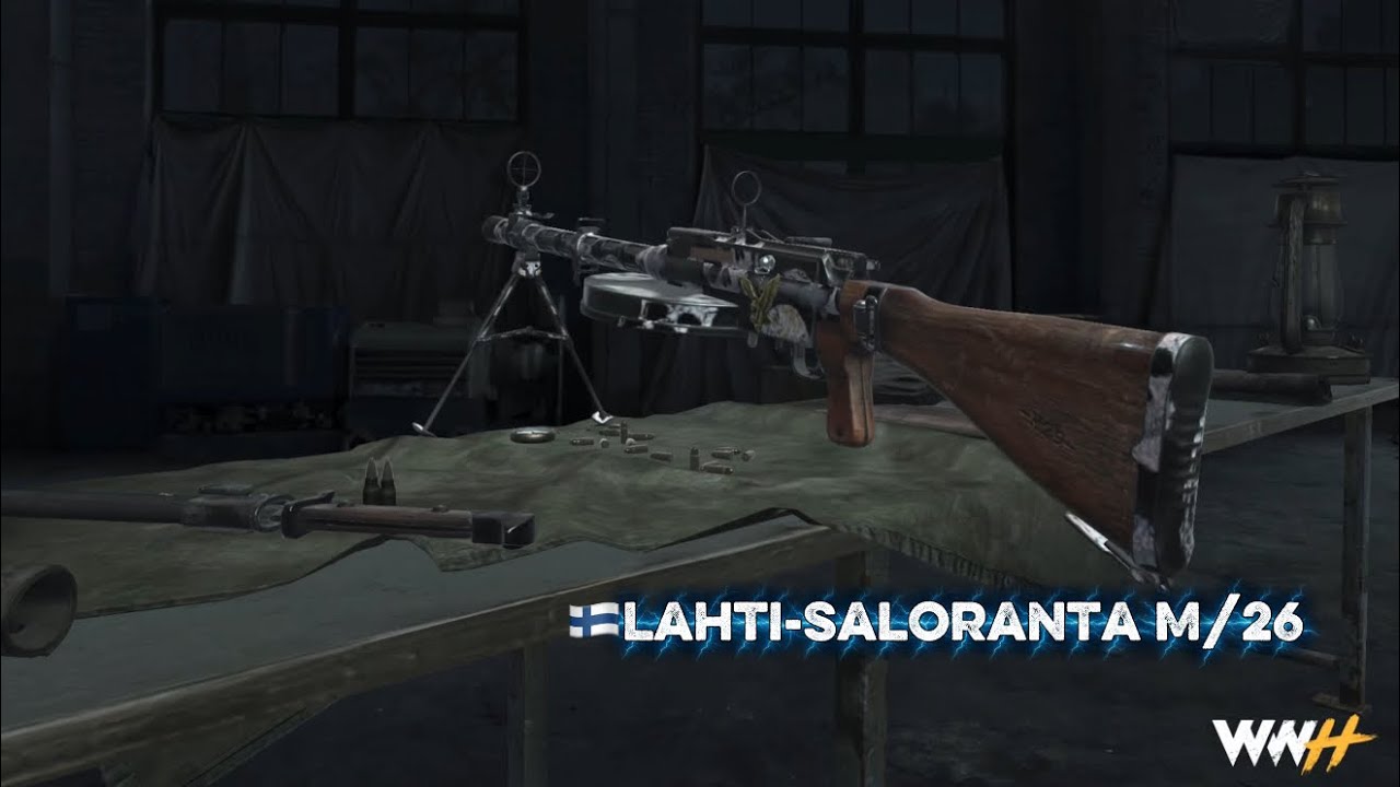 WORLD WAR HEROES NEW MACHINE GUN                          Lahti-Saloranta M/26 🇫🇮