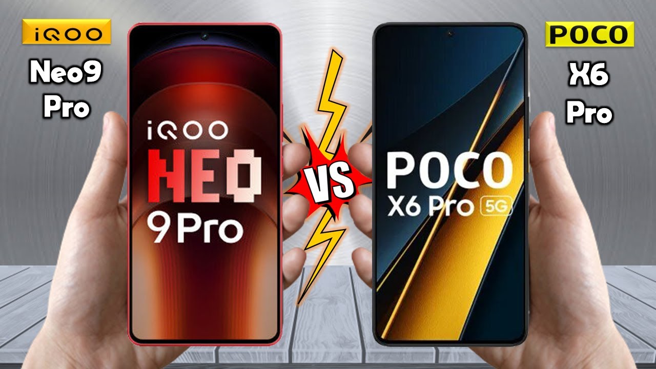 iQOO Neo 9 Pro Vs Poco X6 Pro - Full Comparison 🔥 Techvs