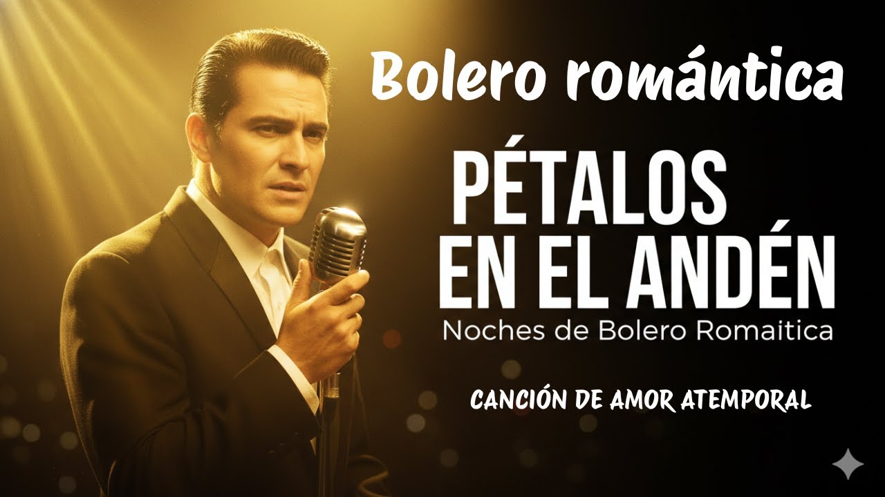 Pétalos en el Andén. Bolero Romántico. Voz Masculina. Letra Original. Noches de Bolero Romantica