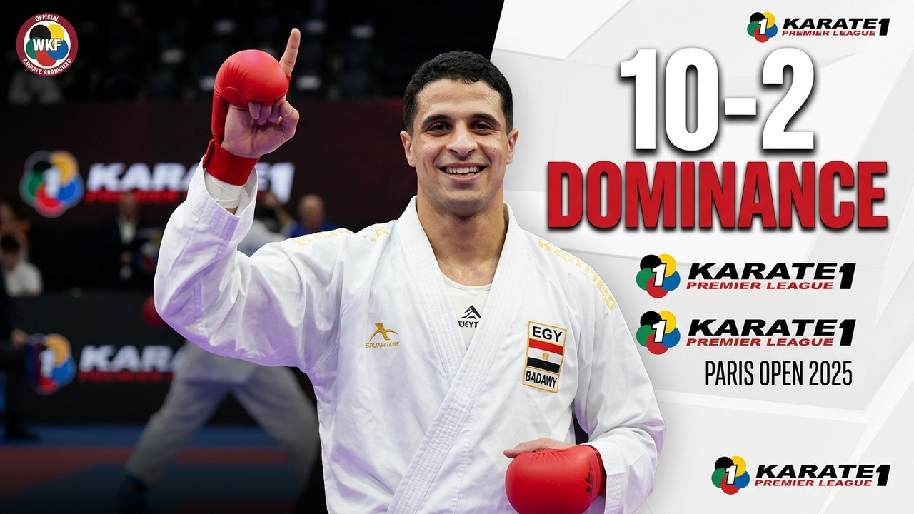 YOUSSEF BADAWY (EGY) - MOHAMMAD ALJAFARI (JOR) | 10-2 | Karate 1 Premier League - Paris Open 2025
