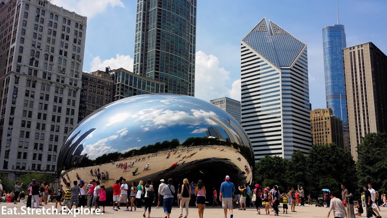 Chicagoo Millennium park attractions | Cloud Gate (The Bean)Top Attractions Chicago Park#9RosesMedia