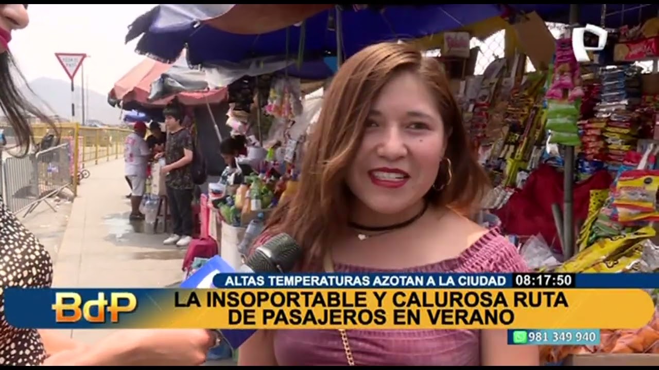 ¡Temperaturas altas azotan Lima! La insoportable y calurosa ruta de pasajeros en verano