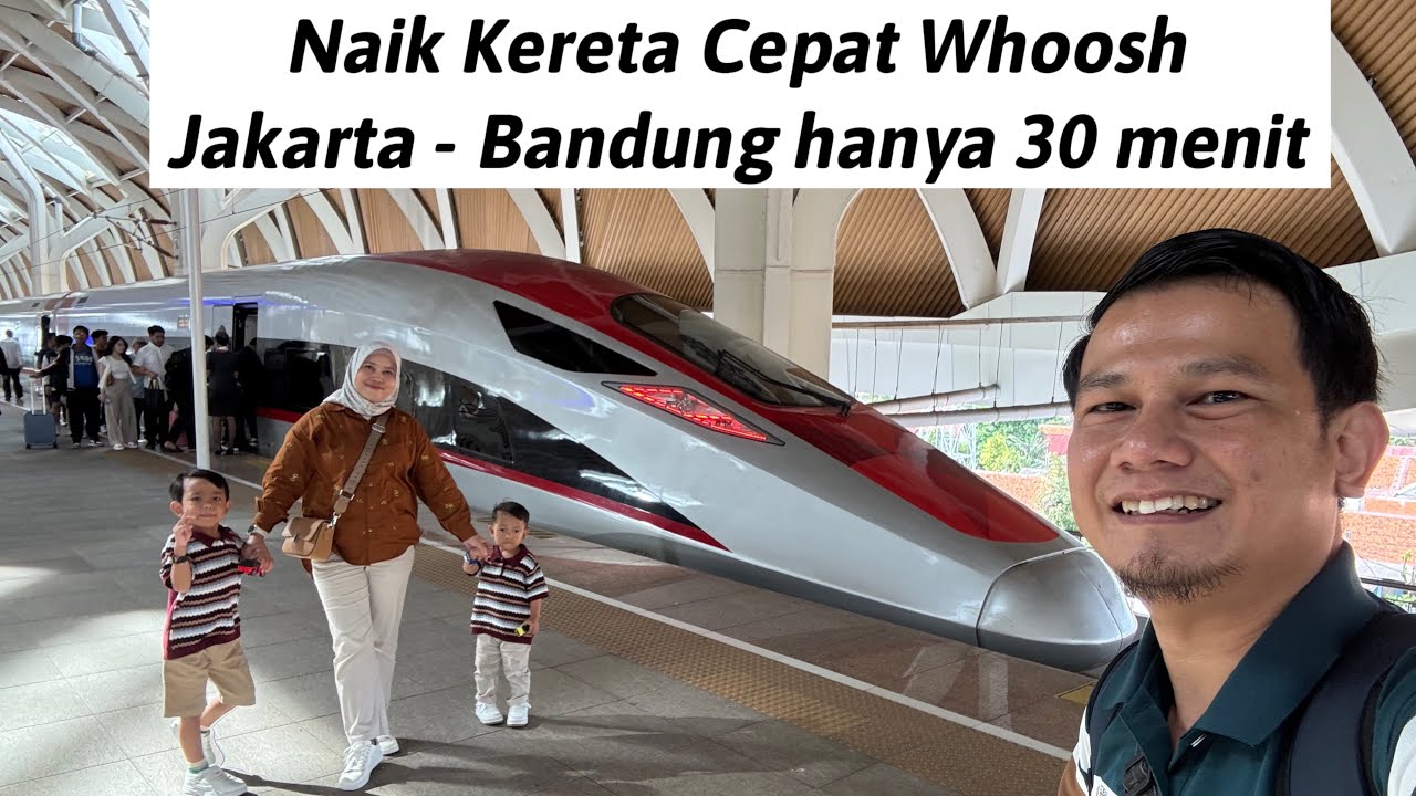 NAIK KERETA CEPAT WHOOSH JAKARTA BANDUNG | STASIUN HALIM JAKARTA KE STASIUN BANDUNG